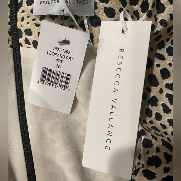 NWT Rebecca Vallance Anya A-Line Leopard Wrap Dress. Size 10 - Picture 5 of 5